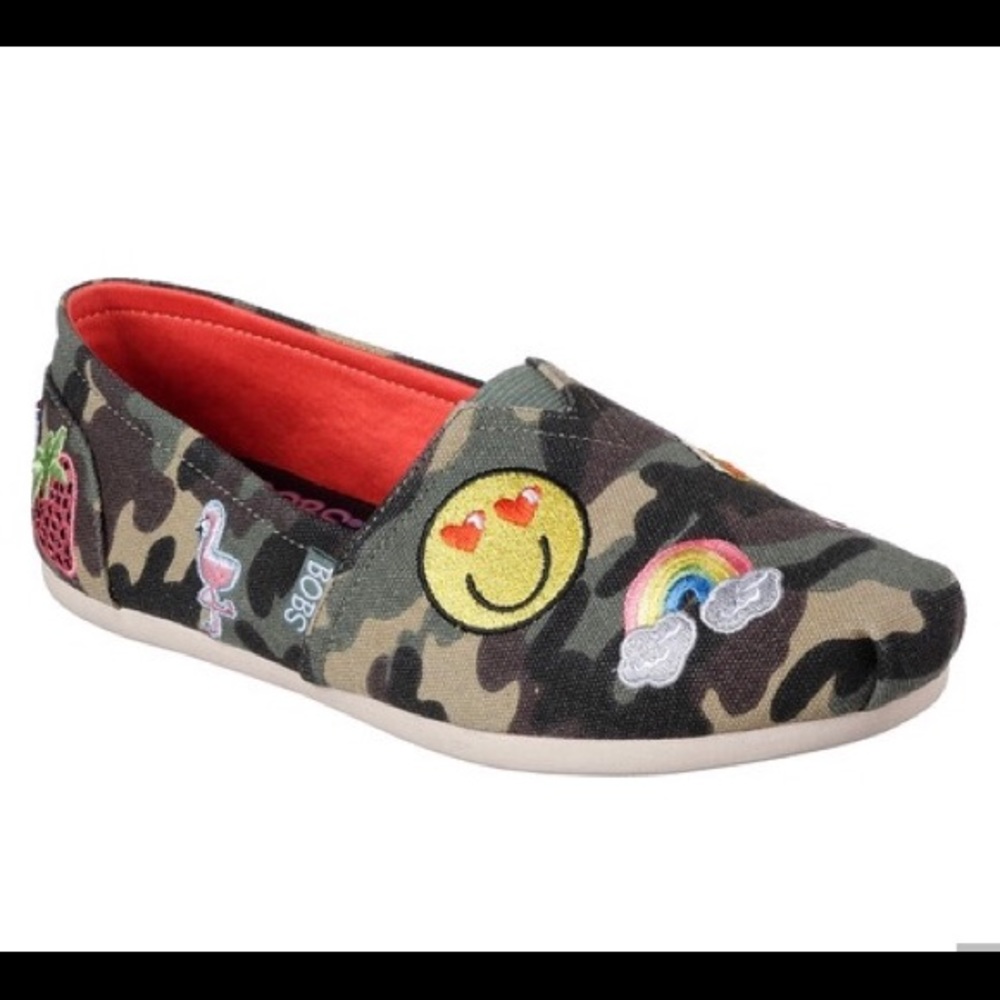 Bob’s camo patch summer memory foam shoes size 6.5